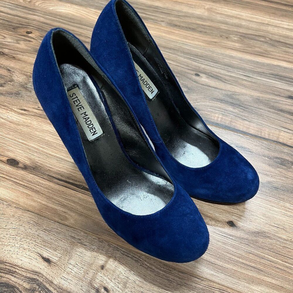 Steve Madden blue heels 7‎